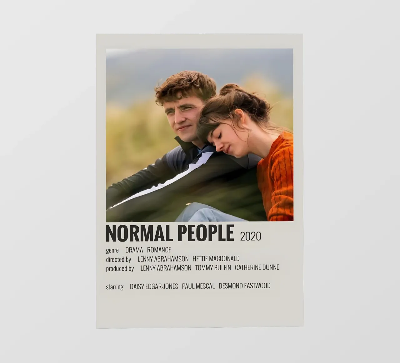 NORMAL PEOPLE 2020 pellicola backlit da MVFminimalist