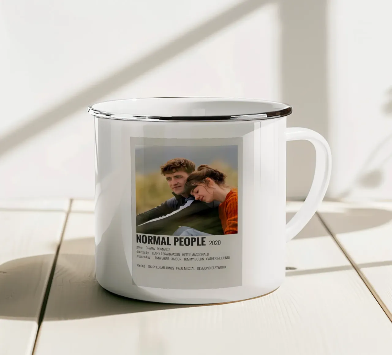 NORMAL PEOPLE 2020 tazza in smalto da MVFminimalist