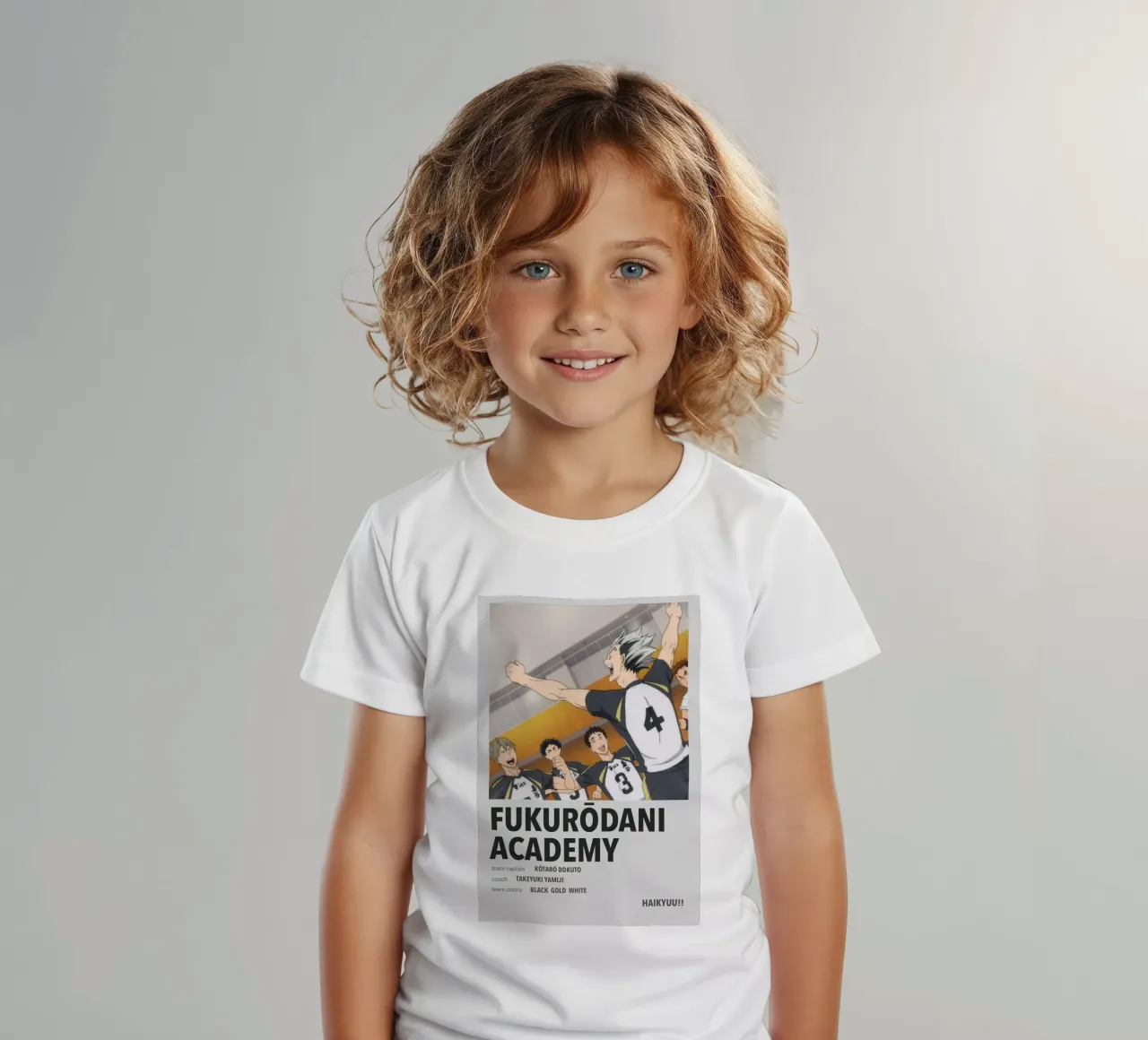 fukurodani academy kids t-shirt by Green