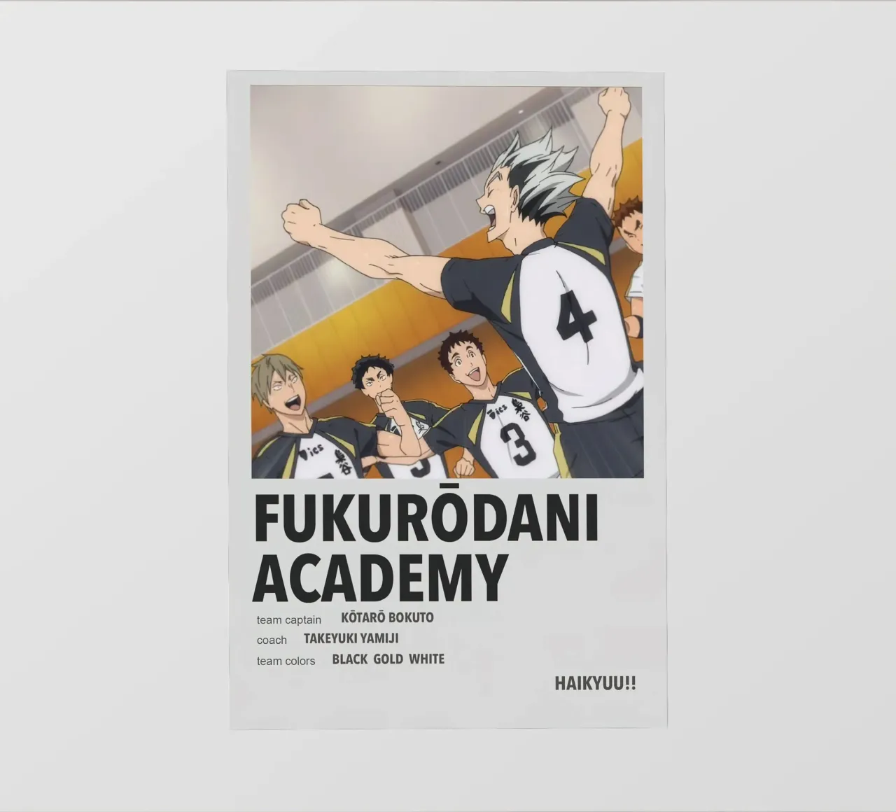 académie de fukurodani bâche pvc de Green
