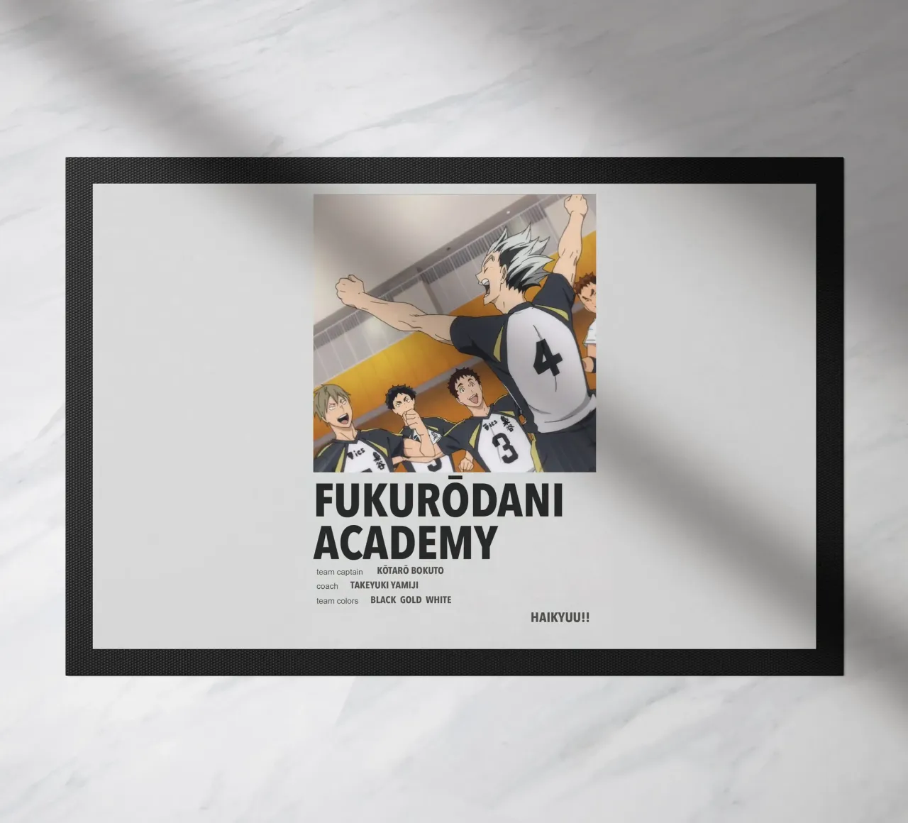 académie de fukurodani paillasson de Green