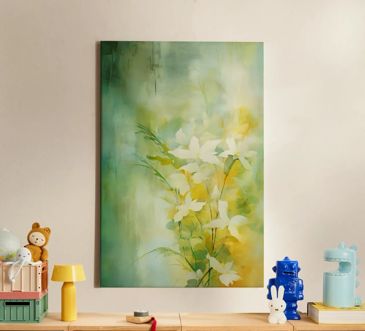 Muurkunst van Imagine canvas met Baklijst van Imagine