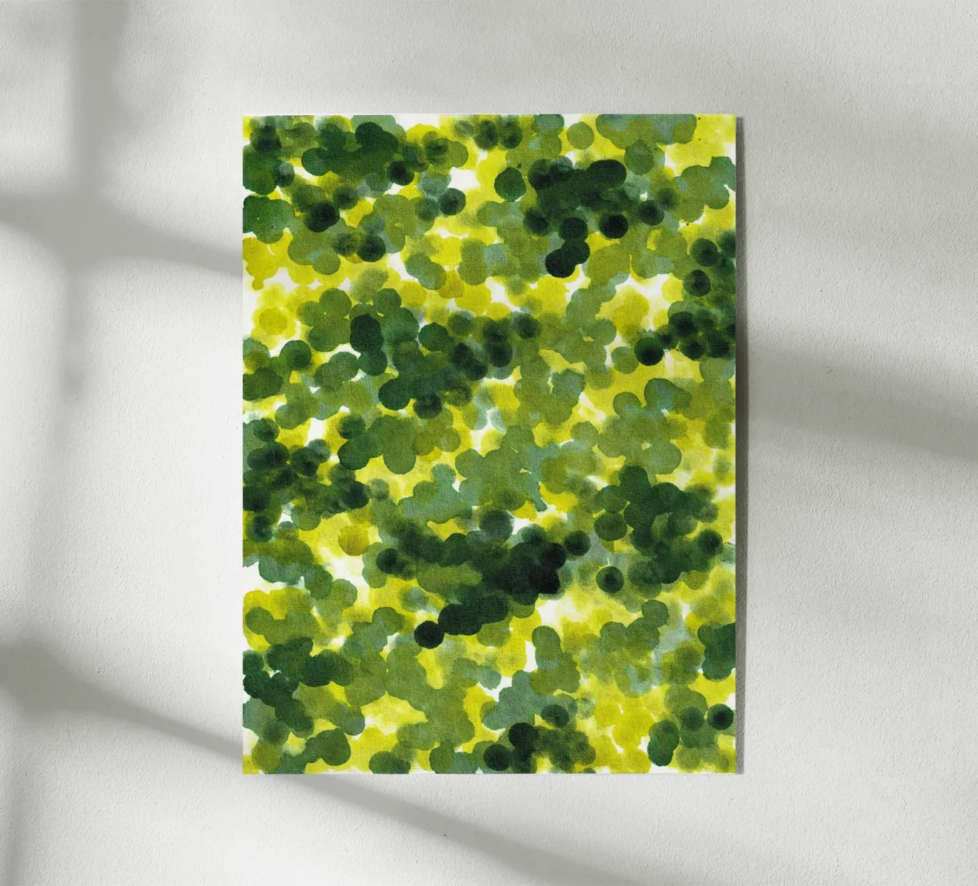 Abstract GREEN Pattern 1 plexiglass da manu schimmelmann