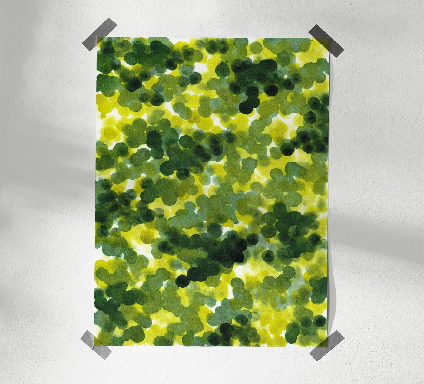 Abstract GREEN Pattern 1 poster da manu schimmelmann