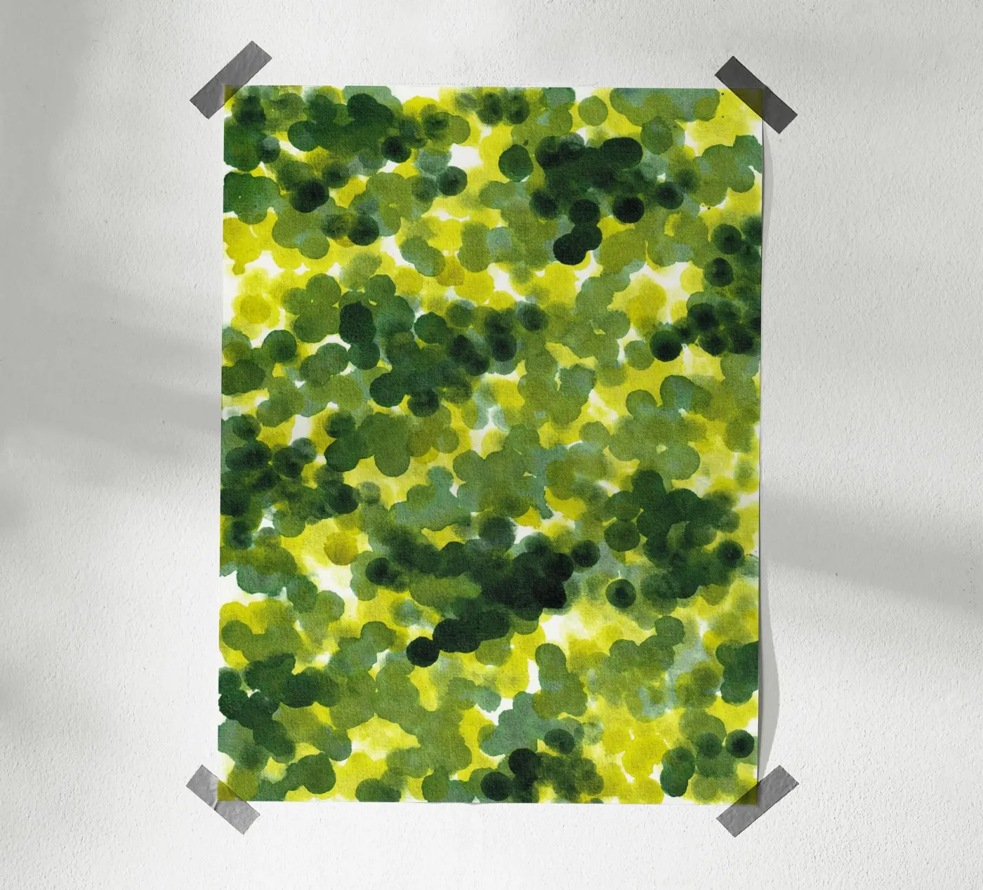 Abstract GREEN Pattern 1 poster by manu schimmelmann