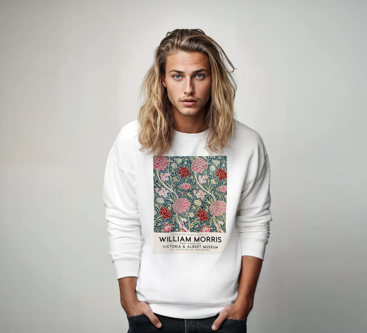 William Morris Cray Fiori Botanici felpa da Jam Poster