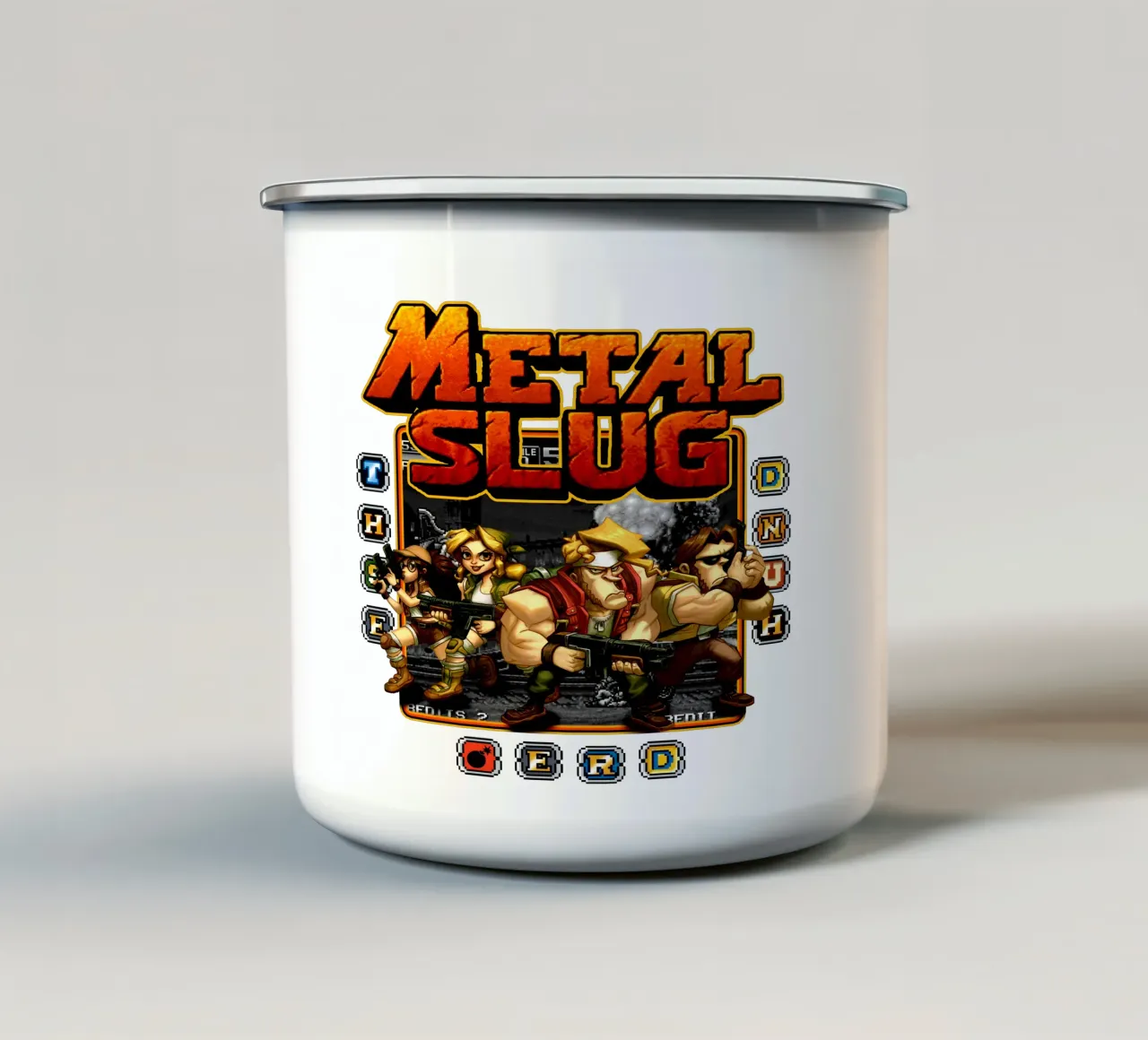 Metal Slug tazza in smalto da Georgi Gutmannn