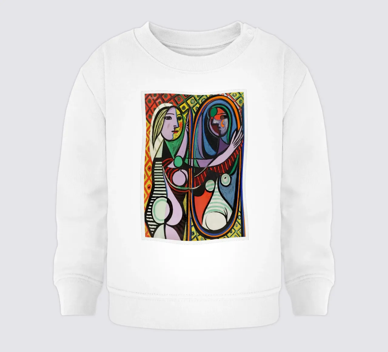 Pablo Picasso - Ragazza davanti allo specchio felpa neonato da galang shop
