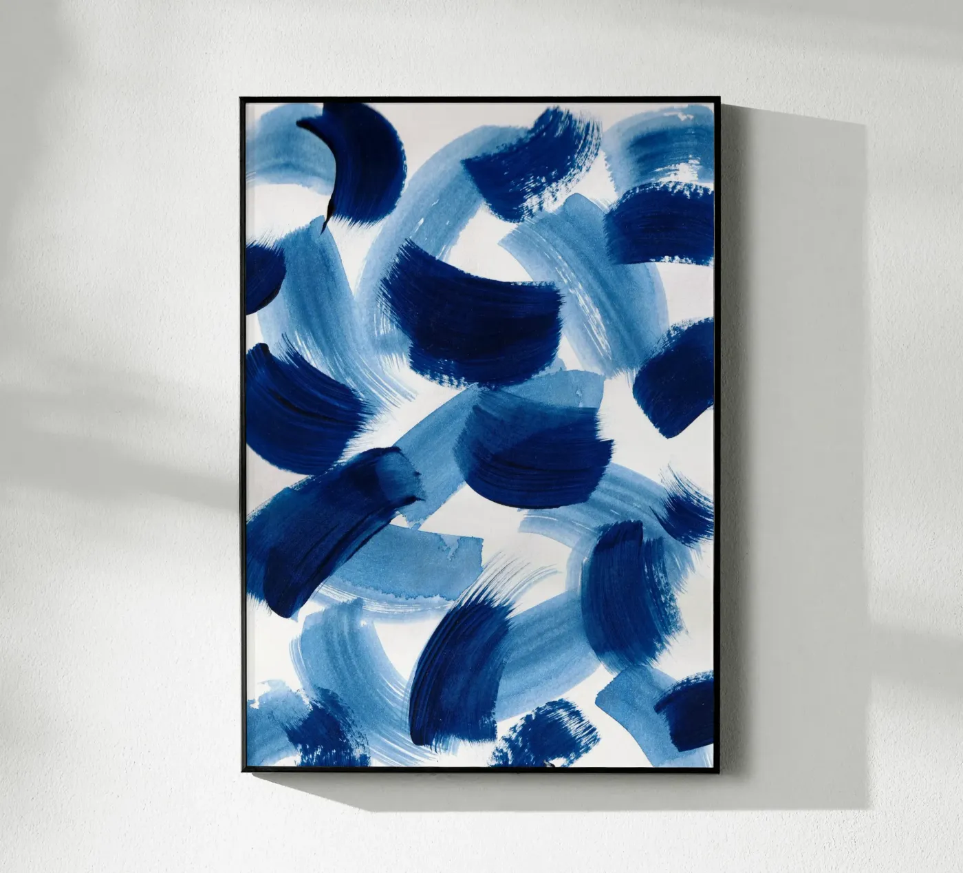 Abstract BLUE Pattern 3 Acryl-Glas von manu schimmelmann
