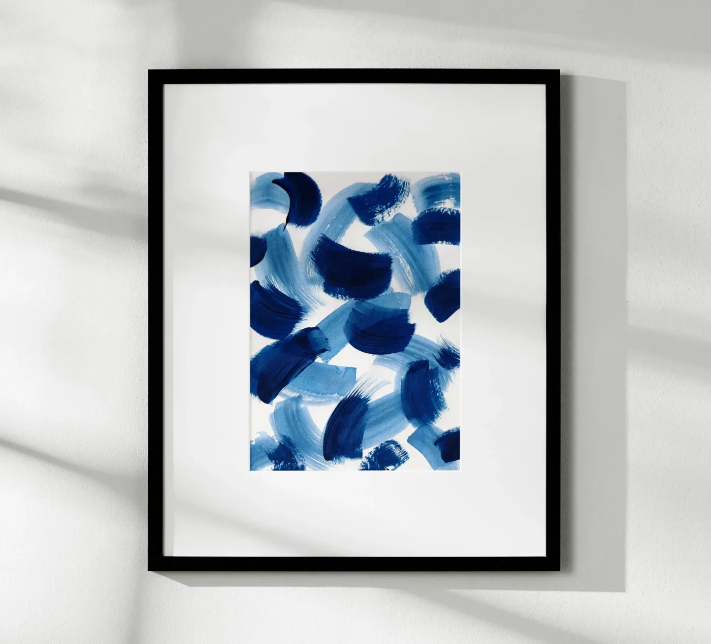 Abstract BLUE Pattern 3 poster by manu schimmelmann