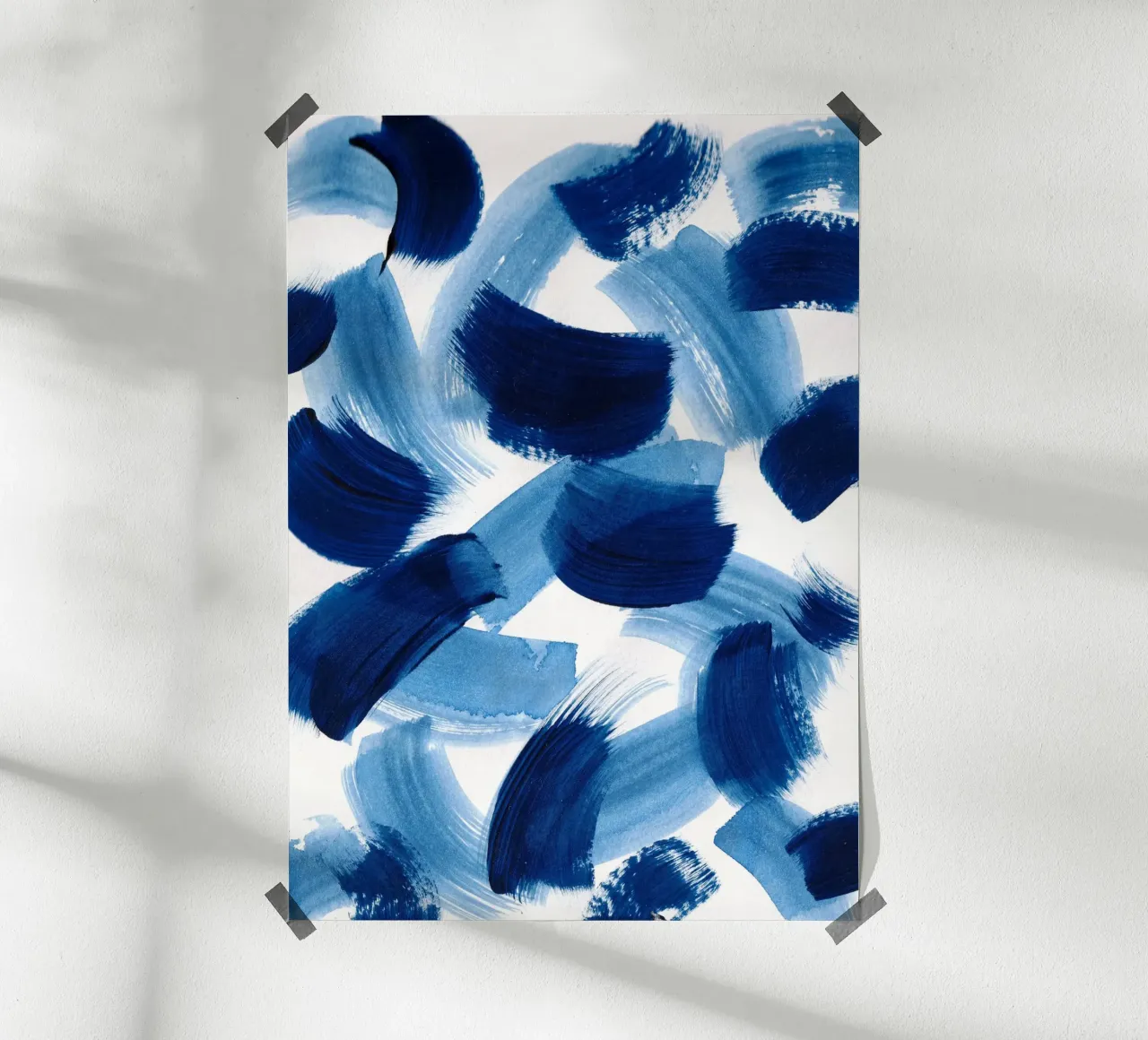Abstract BLUE Pattern 3 poster da manu schimmelmann
