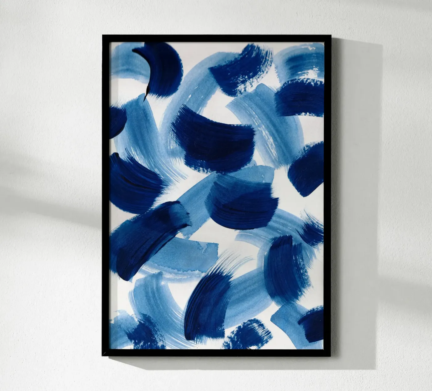 Abstract BLUE Pattern 3 poster van manu schimmelmann