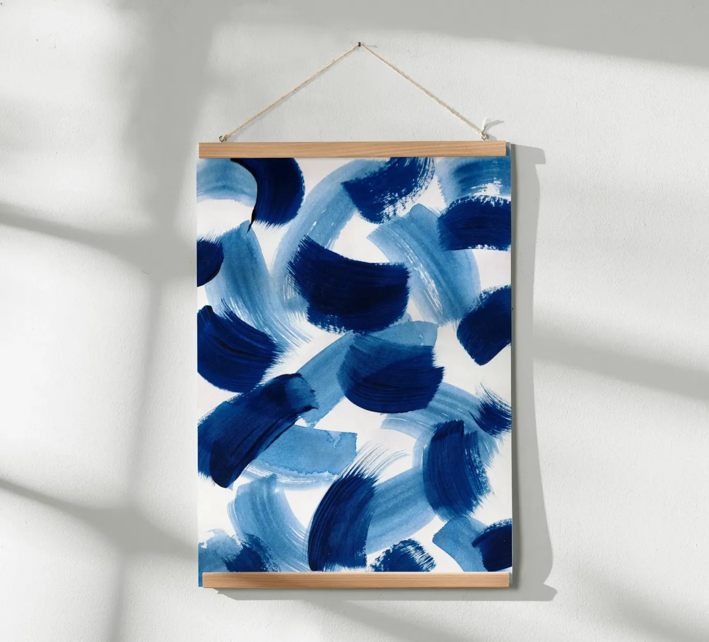 Abstract BLUE Pattern 3 poster van manu schimmelmann