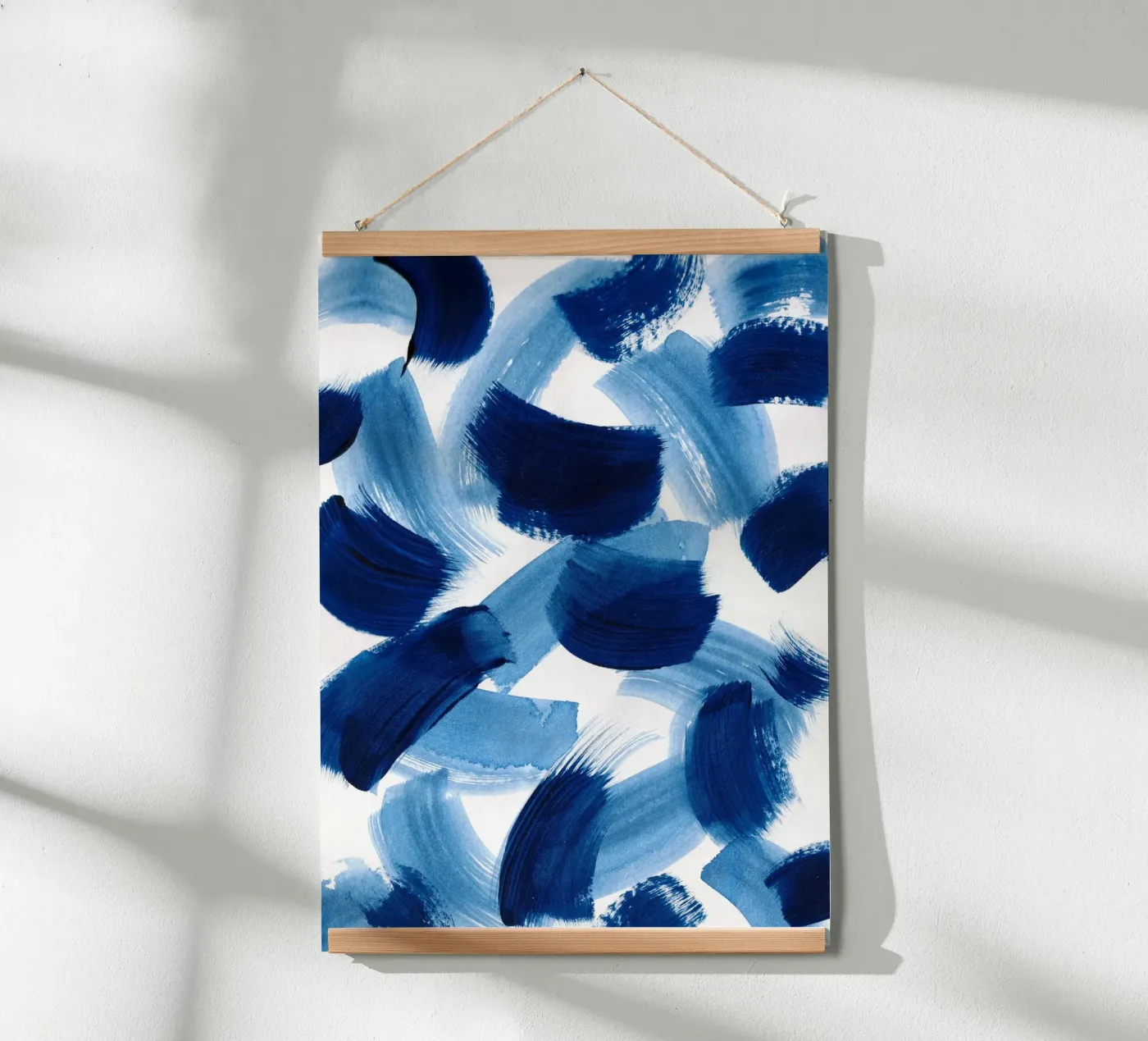 Abstract BLUE Pattern 3 poster by manu schimmelmann