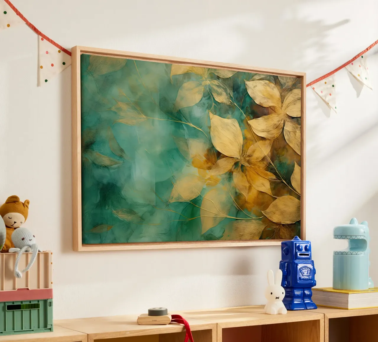 Muurkunst van Imagine canvas met Baklijst van Imagine