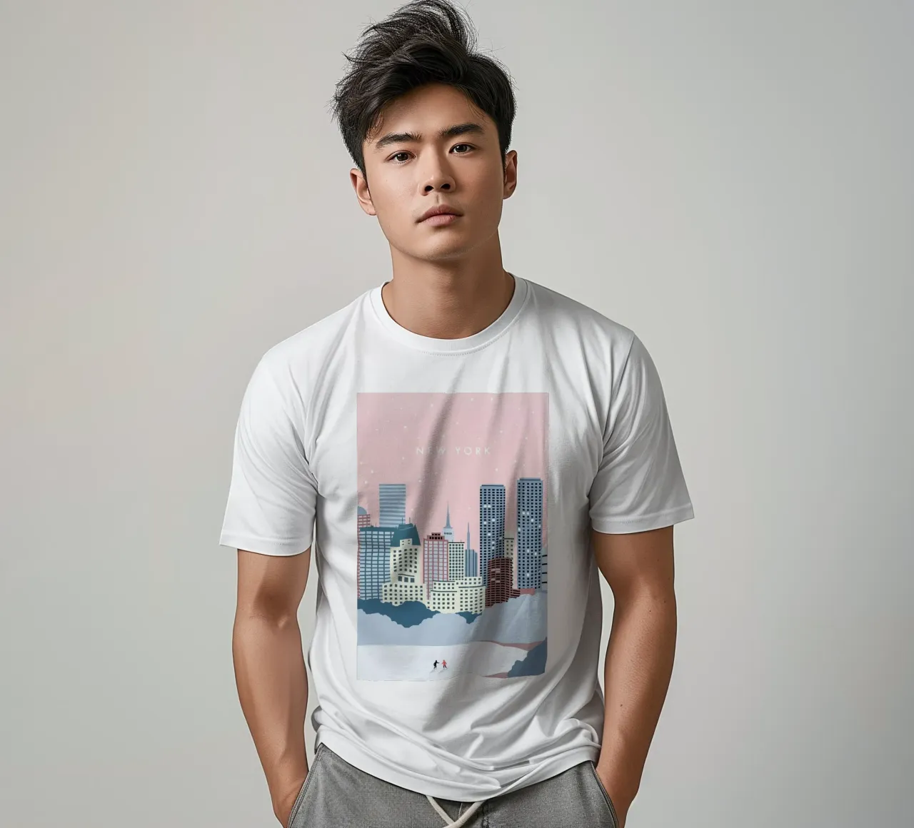 New York Winter T-Shirt von Katinka Reinke