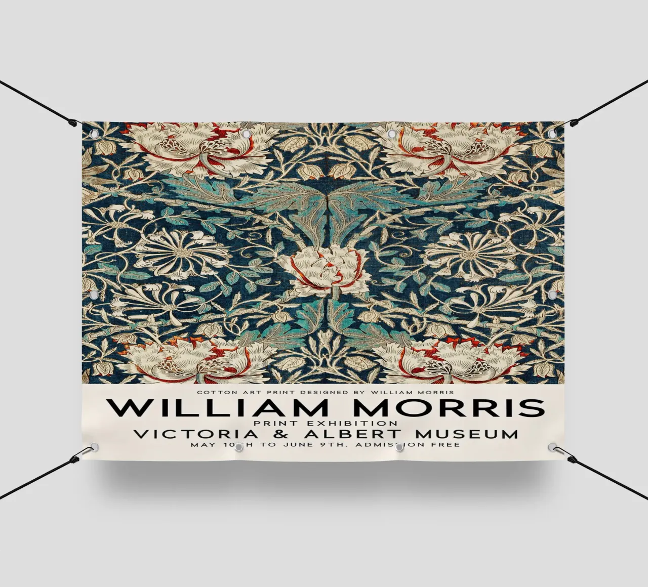 William Morris Caprifoglio botanico telo in pvc da Jam Poster
