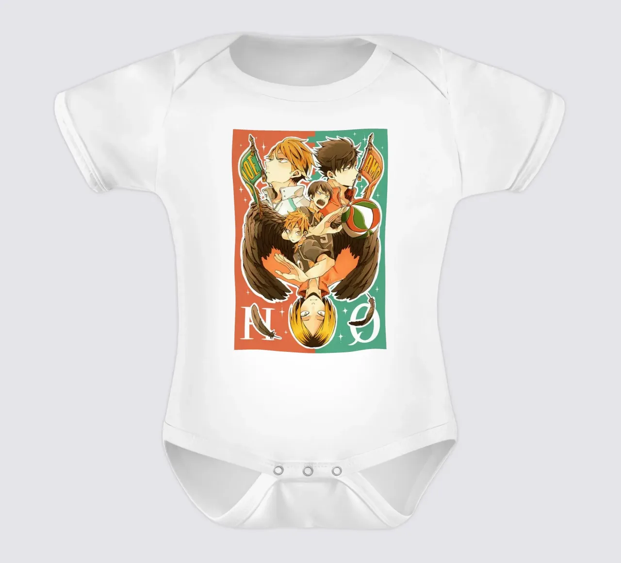 haikyuu body neonato maniche corte da Green