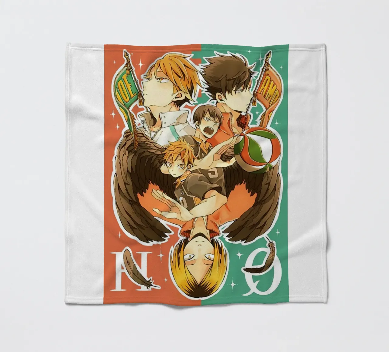 haikyuu coperta in pile da Green