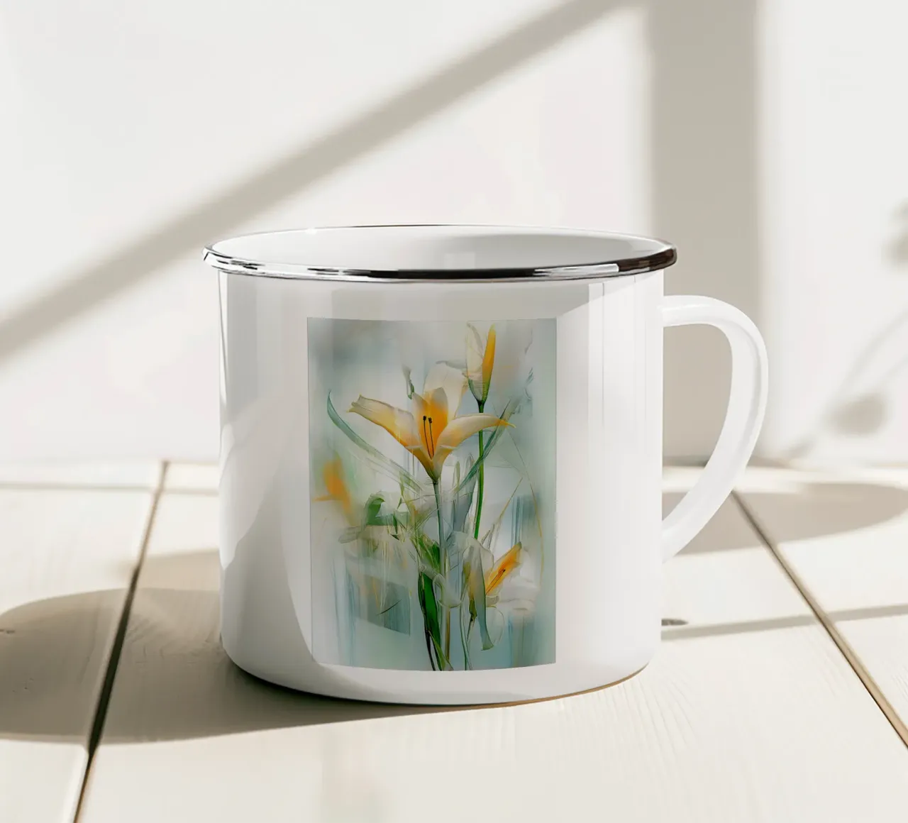 Arte da parete di Imagine tazza in smalto da Imagine