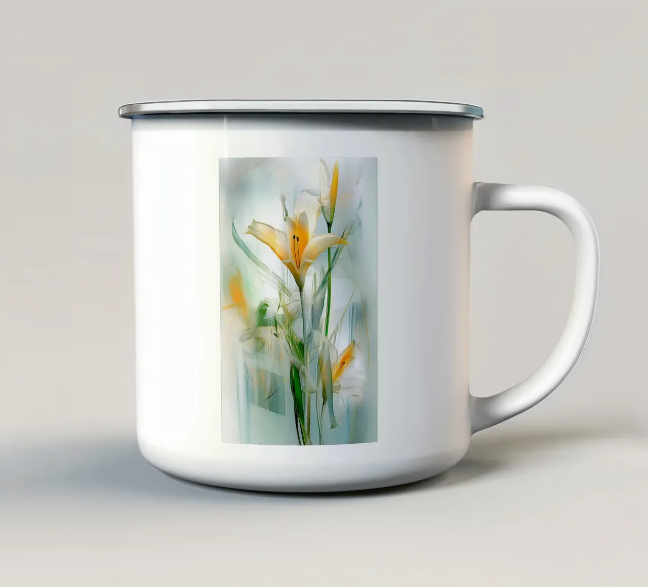 Arte da parete di Imagine tazza in smalto da Imagine