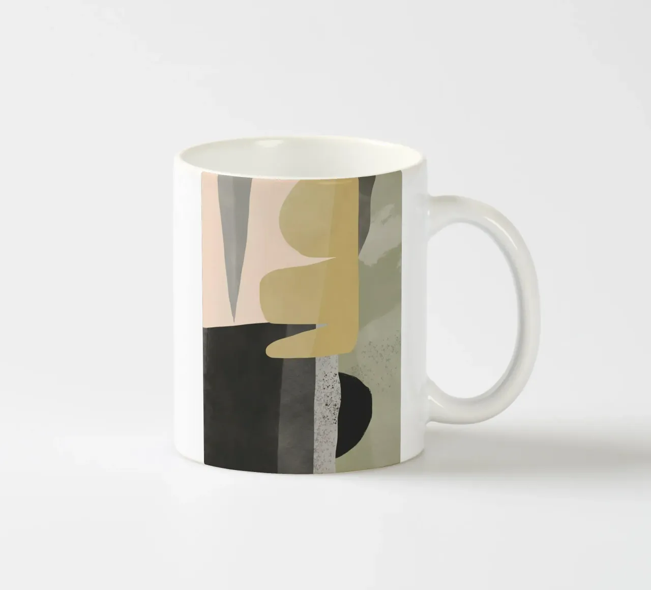 Grande astratto strutturato 05 tazza in ceramica da Little Dean