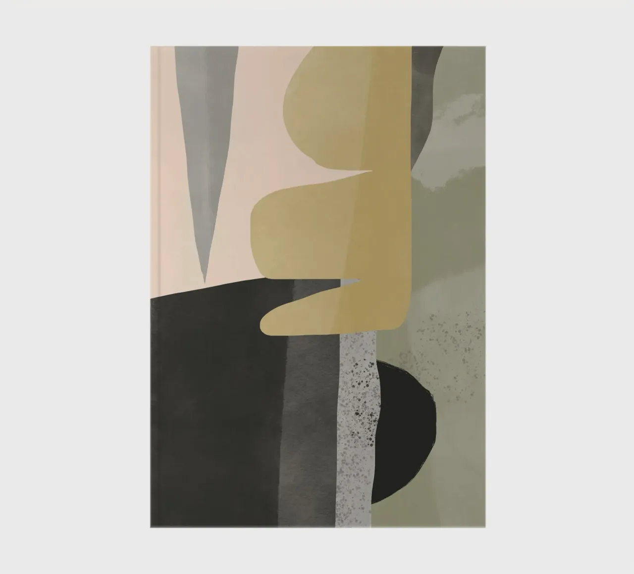 Large abstrait texturé 05 carnet de notes de Little Dean