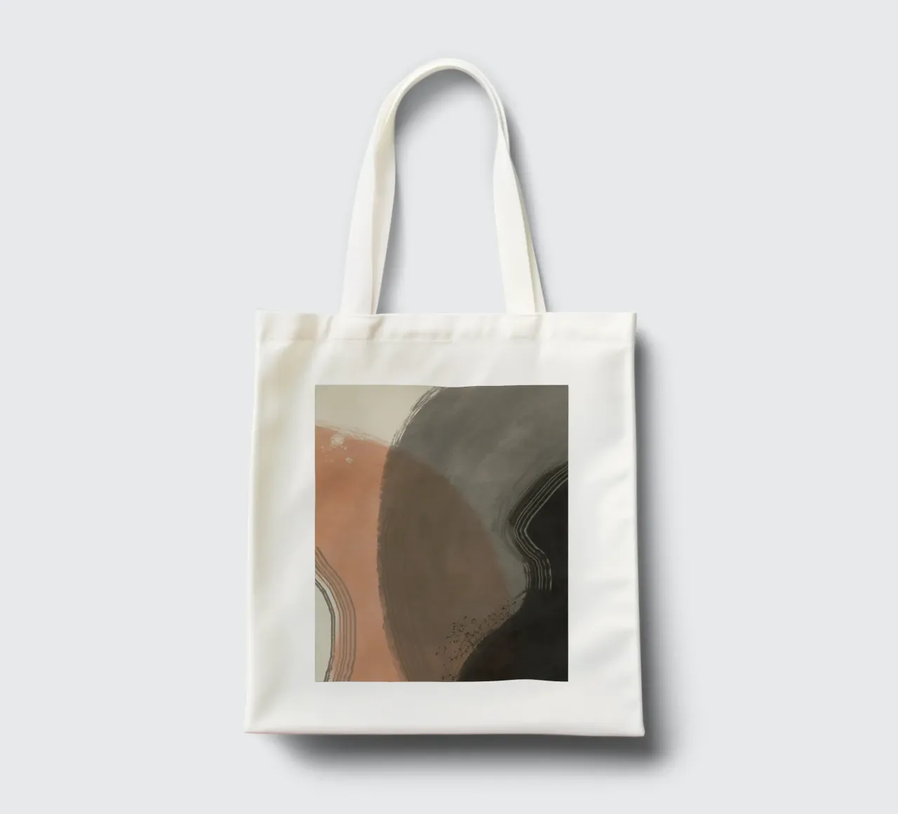 Grande sovrapposizione astratta borsa in juta da Little Dean