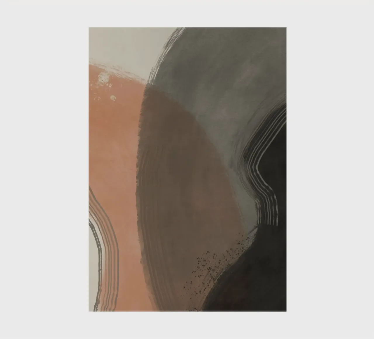 Large abstract overlay notebook by Little Dean