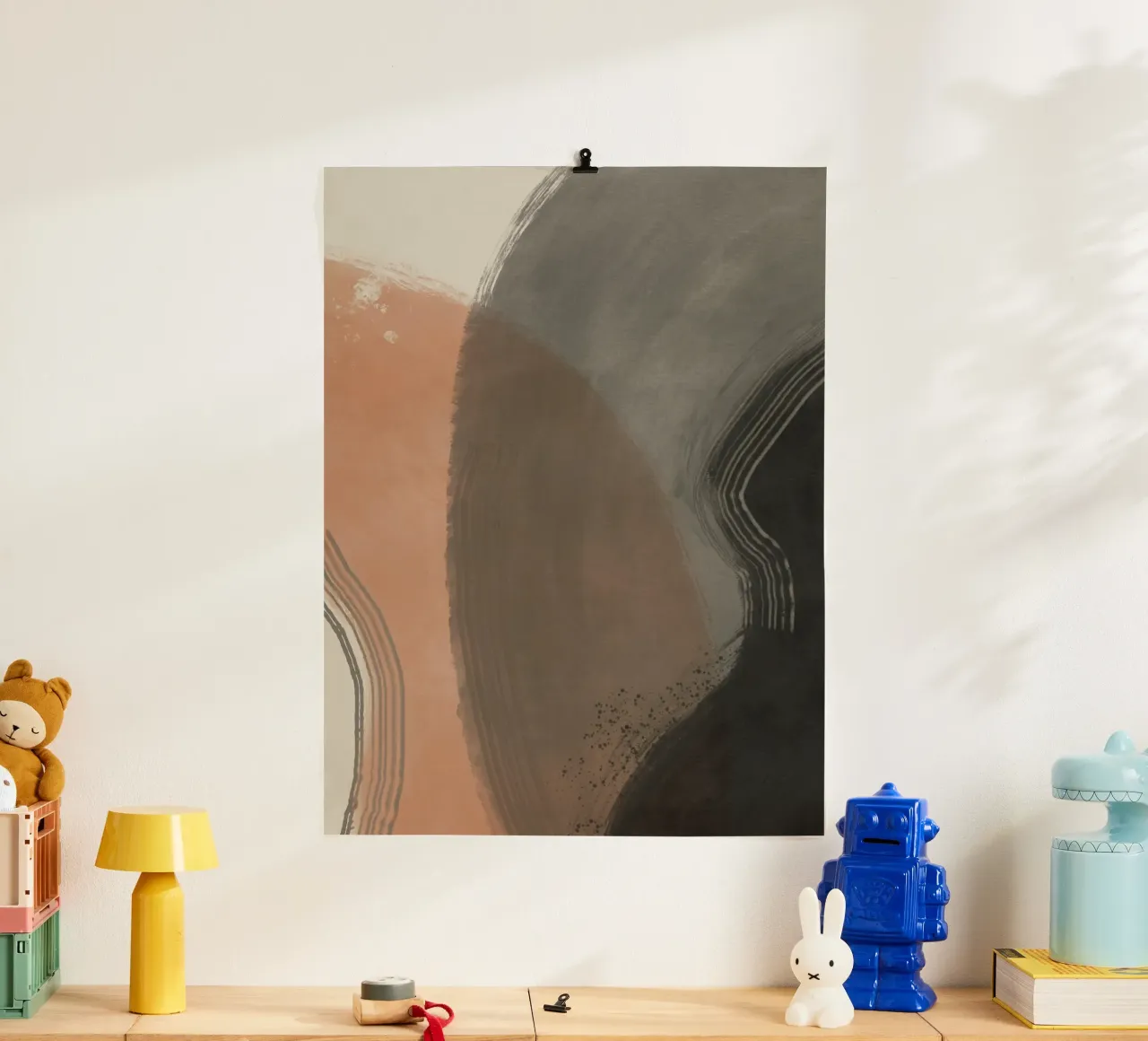 Grandes images abstraites en surimpression poster de Little Dean