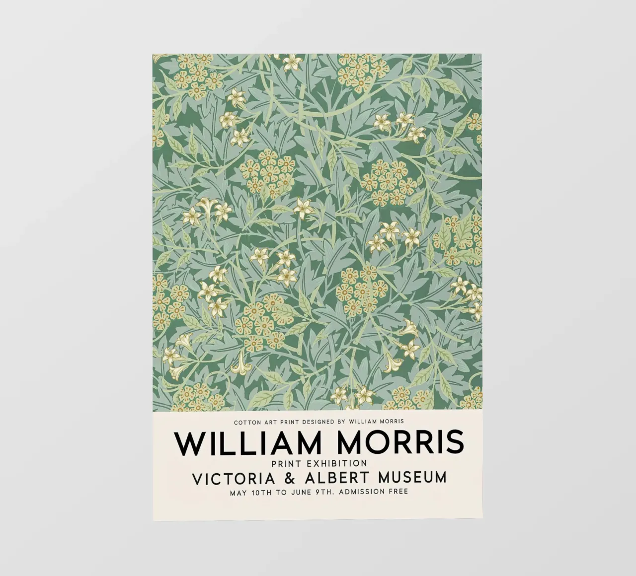 William Morris Gelsomino Modello Botanico pellicola backlit da Jam Poster
