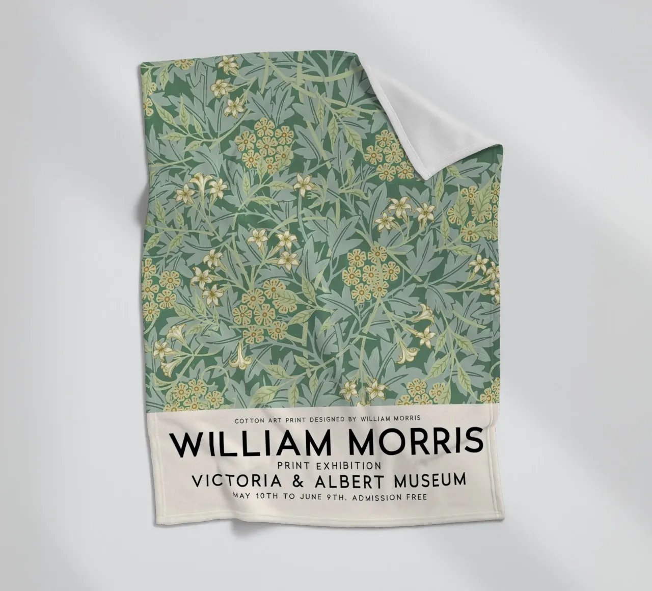 William Morris Gelsomino Modello Botanico coperta in pile da Jam Poster