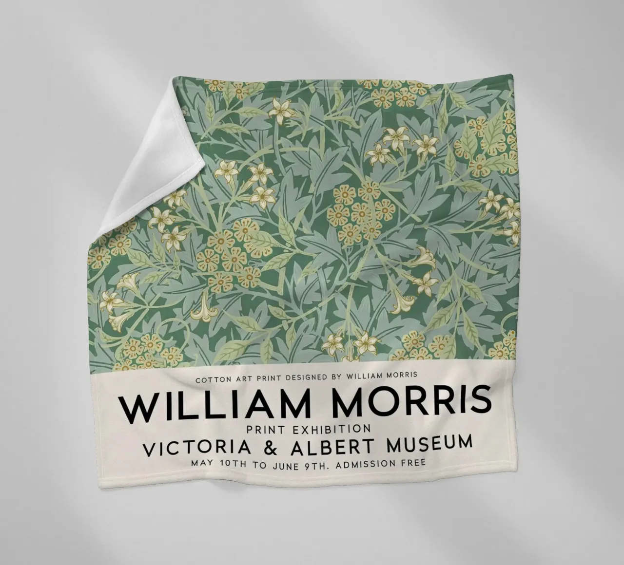William Morris Gelsomino Modello Botanico coperta in pile da Jam Poster