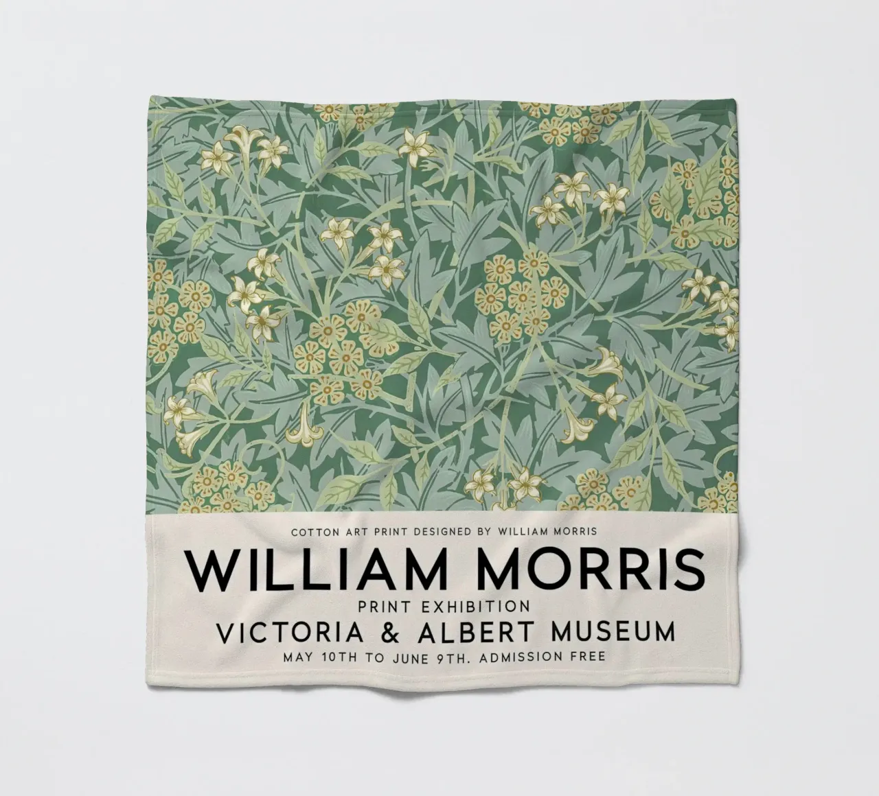 William Morris Gelsomino Modello Botanico coperta in pile da Jam Poster