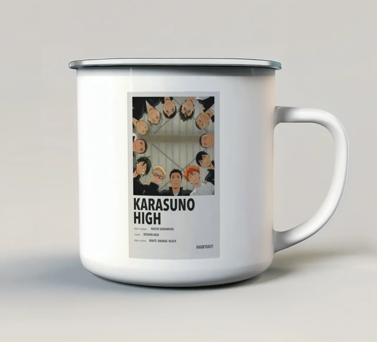 karasuno high tazza in smalto da Green