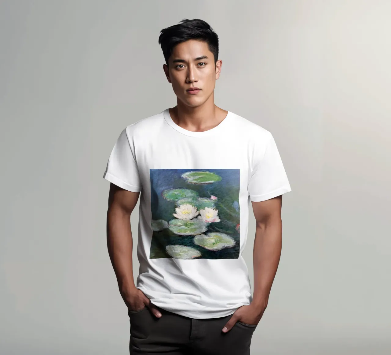 fiori di loto nello stagno t-shirt da SMG Store