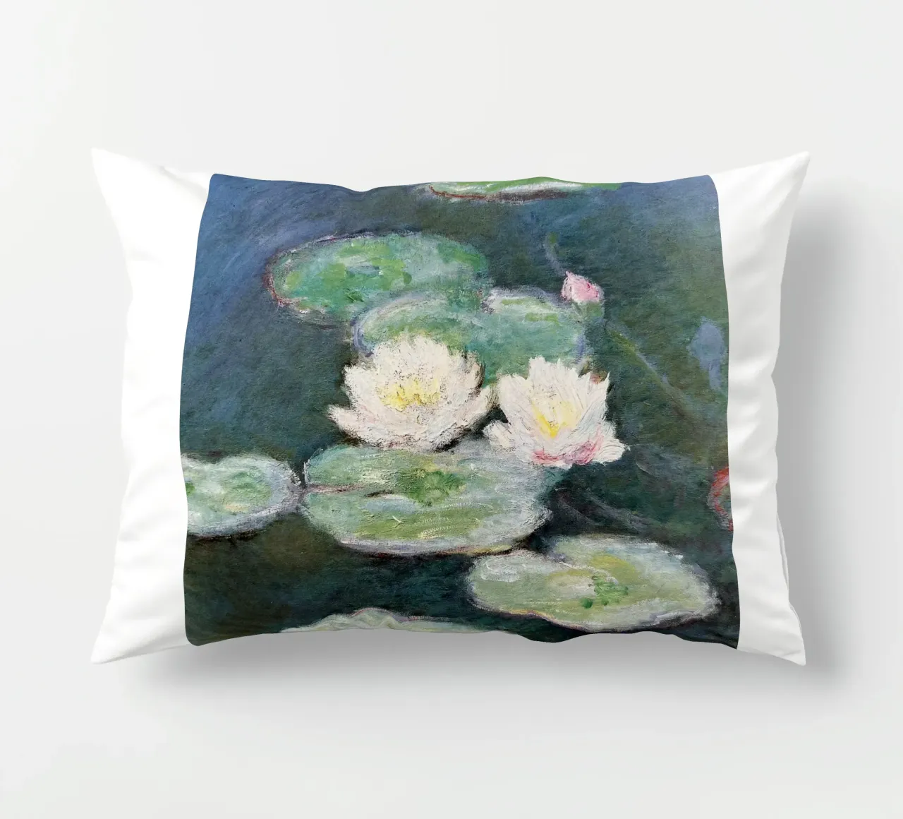 fiori di loto nello stagno cuscino da SMG Store