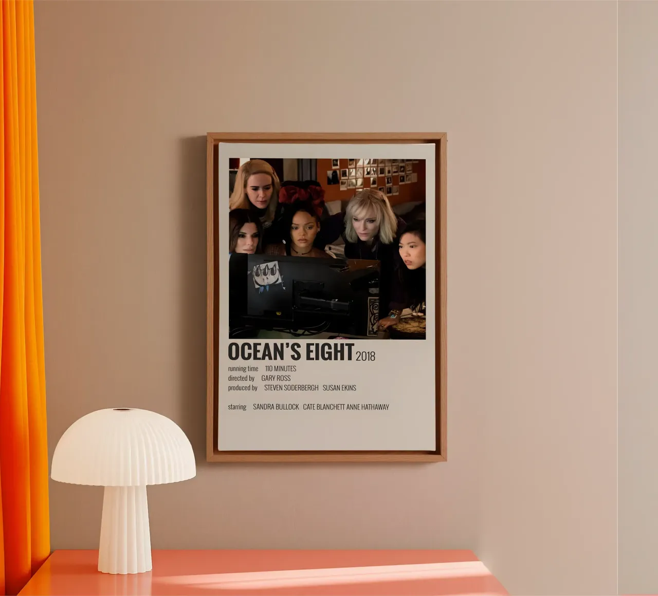 OCEAN'S EIGHT 2018 Leinwand von MVFminimalist