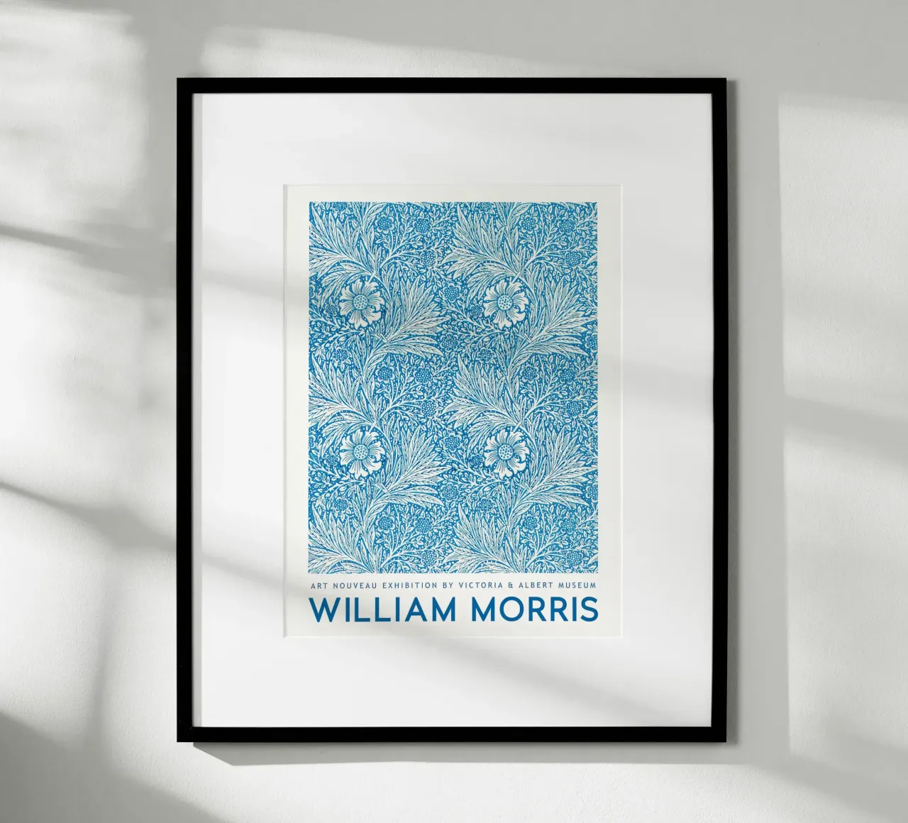 William Morris Calendula 1875 poster con telaio in plastica da Jam Poster