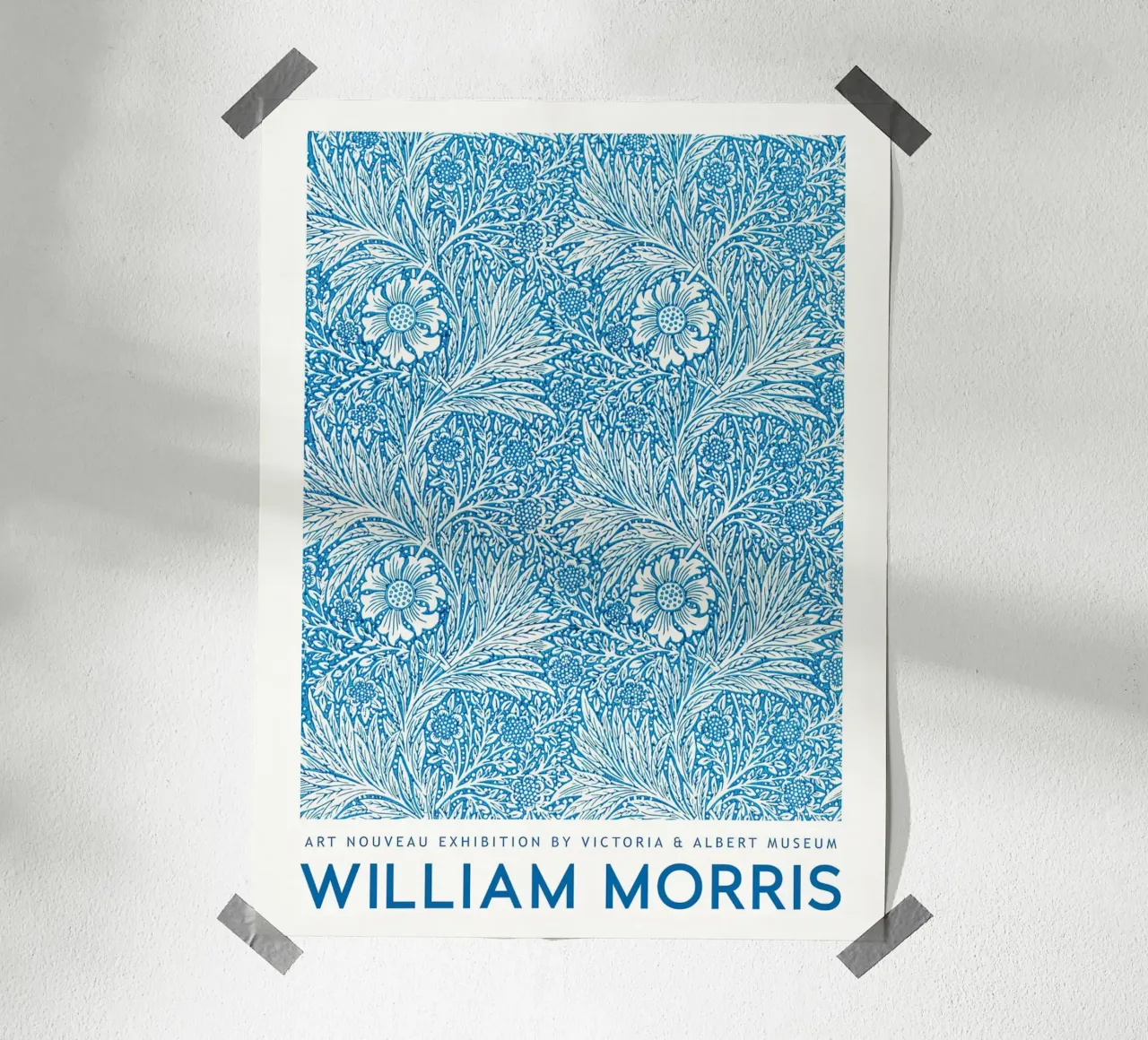 William Morris Calendula 1875 poster con telaio in plastica da Jam Poster