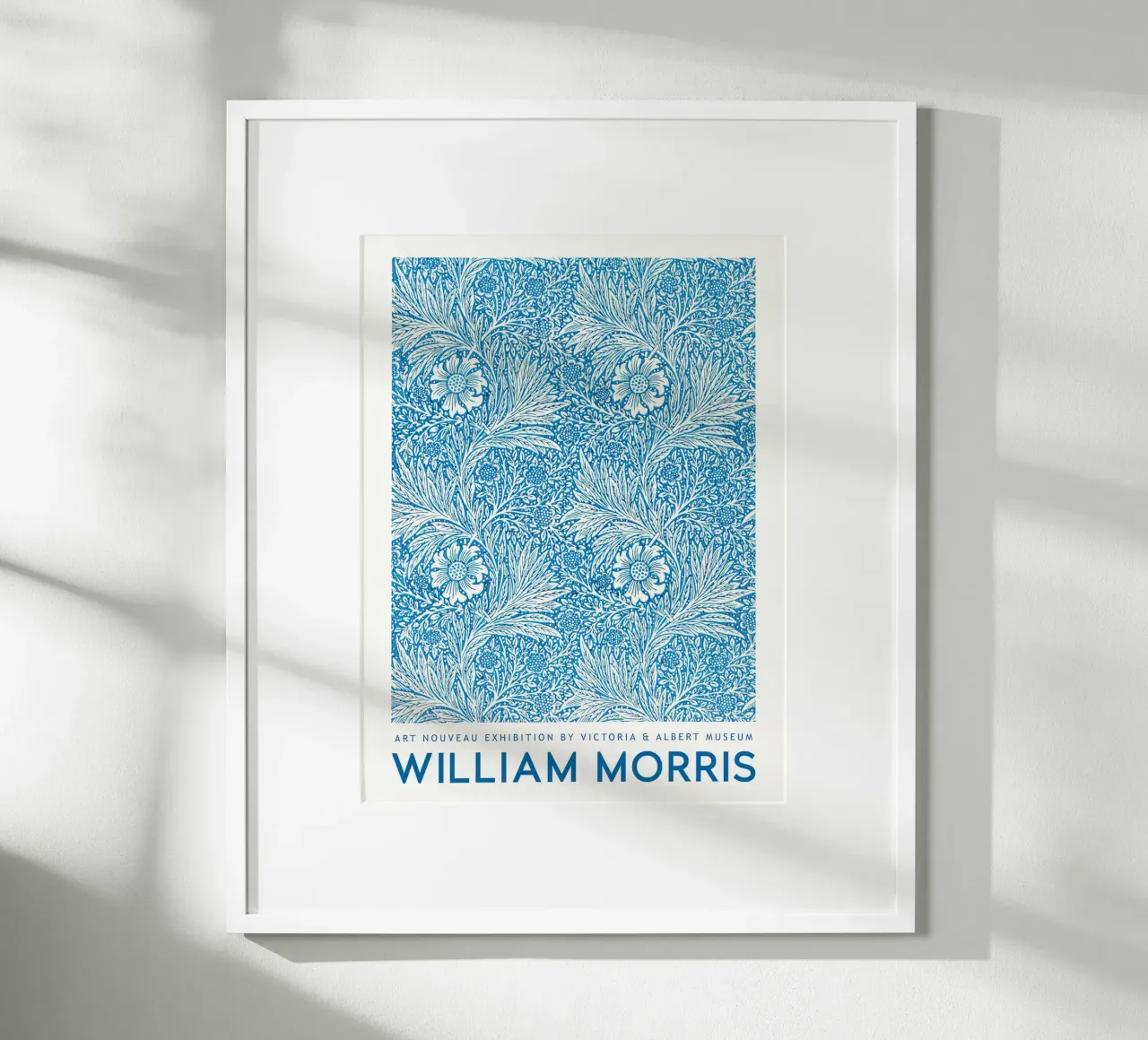 William Morris Calendula 1875 poster con telaio in plastica da Jam Poster