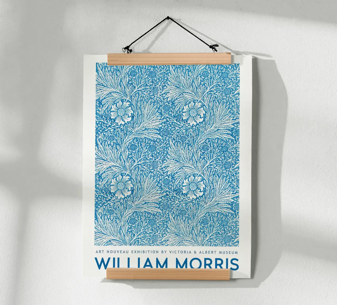 William Morris Calendula 1875 poster con telaio in plastica da Jam Poster