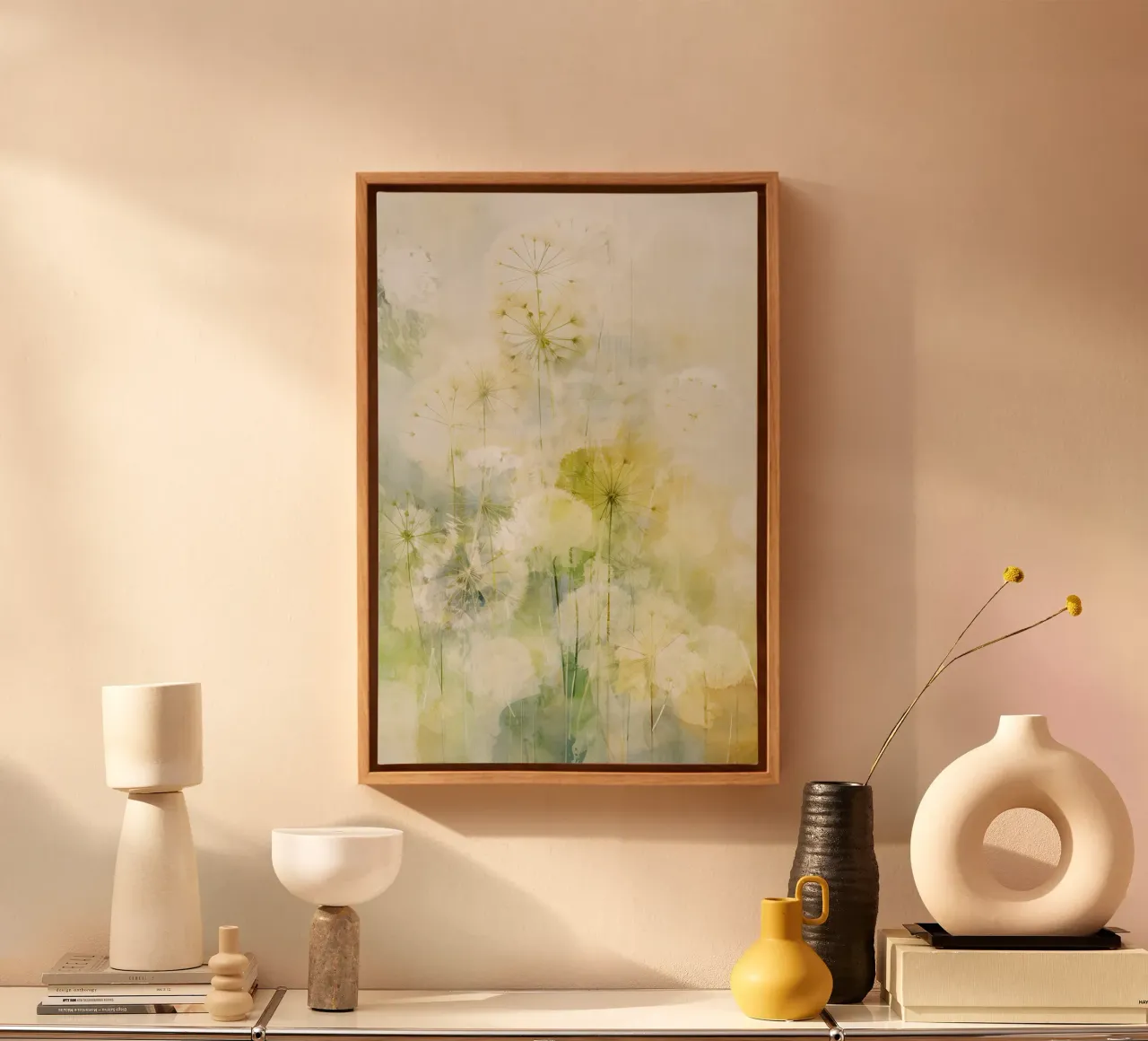 Muurkunst van Imagine canvas met Baklijst van Imagine