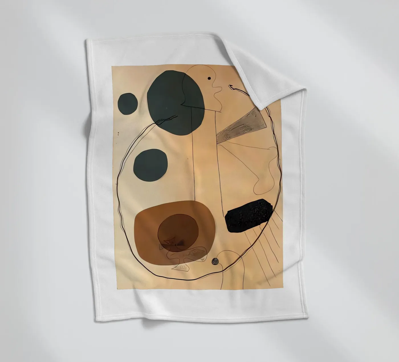 Collage fleecedeken van Narciso