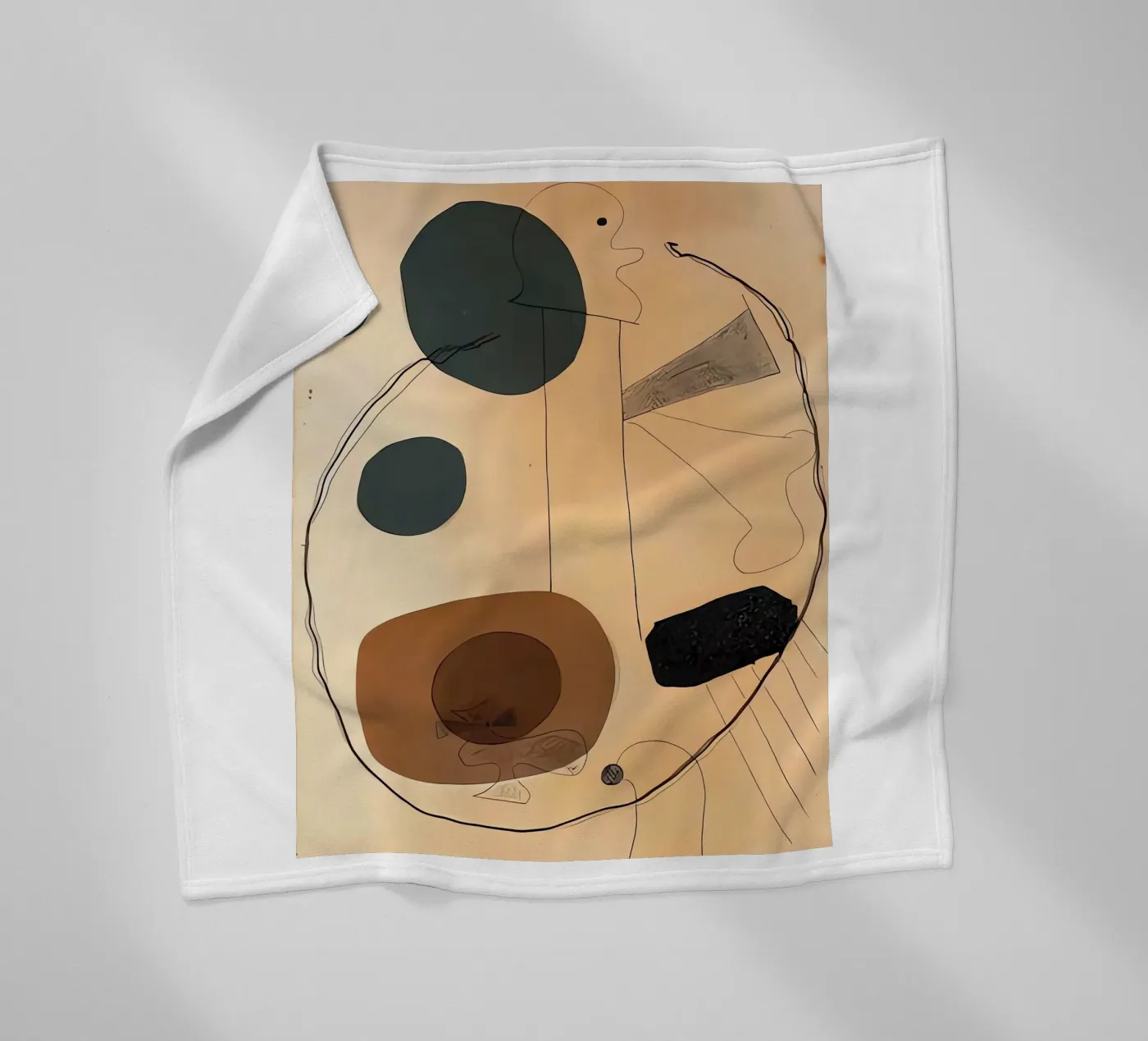 Collage fleecedeken van Narciso