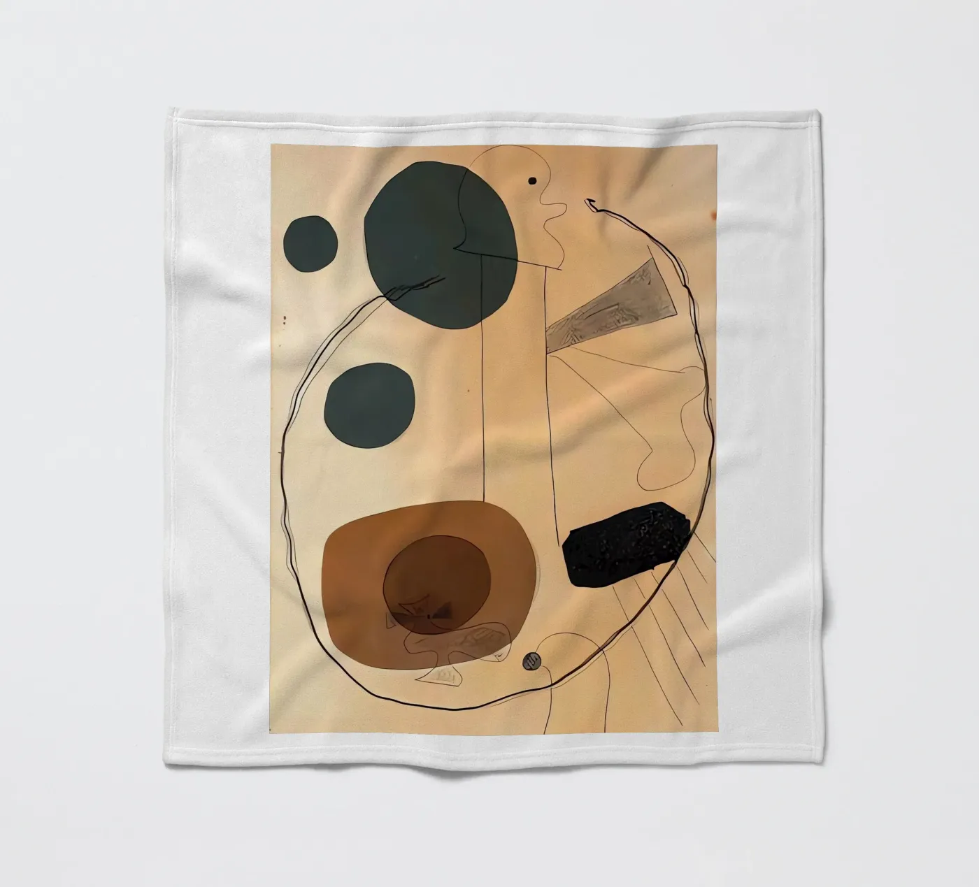 Collage fleecedeken van Narciso