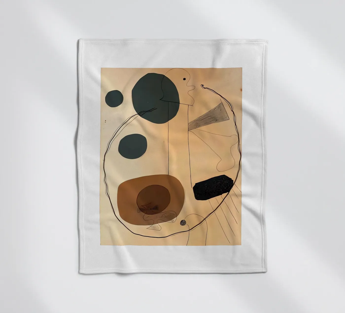 Collage fleecedeken van Narciso