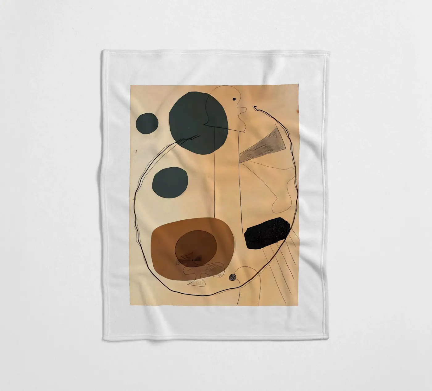 Collage fleecedeken van Narciso