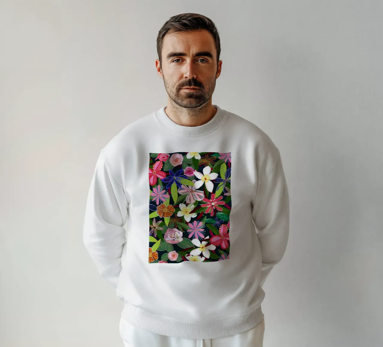 Fiori botanici colorati felpa da gulsengunel