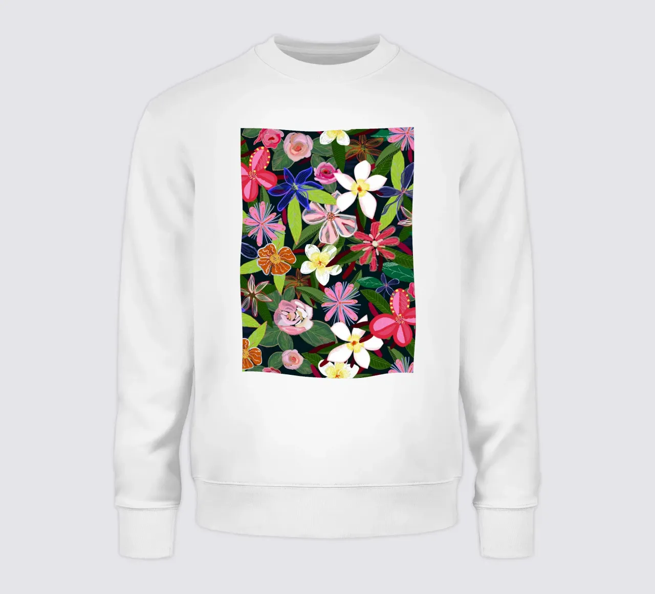 Fiori botanici colorati felpa da gulsengunel